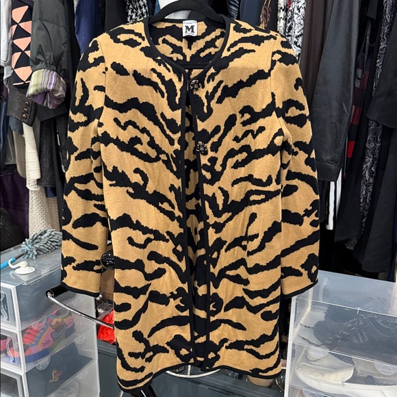 Missoni Black and Tan Patterned Cardigan